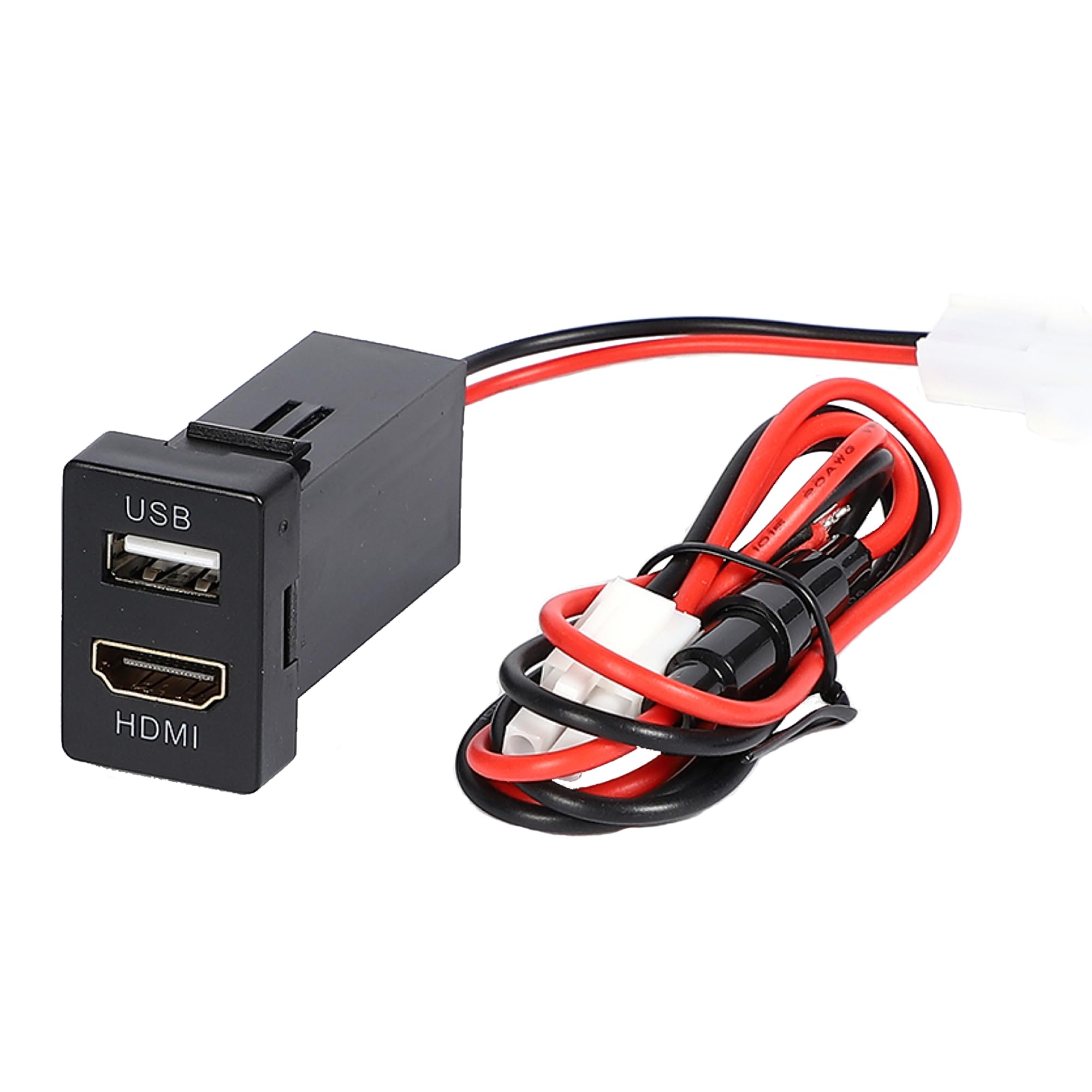 新品トヨタ、ダイハツ車用USB/HDMIケーブル USB15 2m 2箱 ダイハツ HDMI USB ポート増設 トヨタA スイッチホールパネル